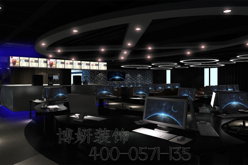 南京網吧設計裝修公司（網吧裝修設計環(huán)境吸引顧客）